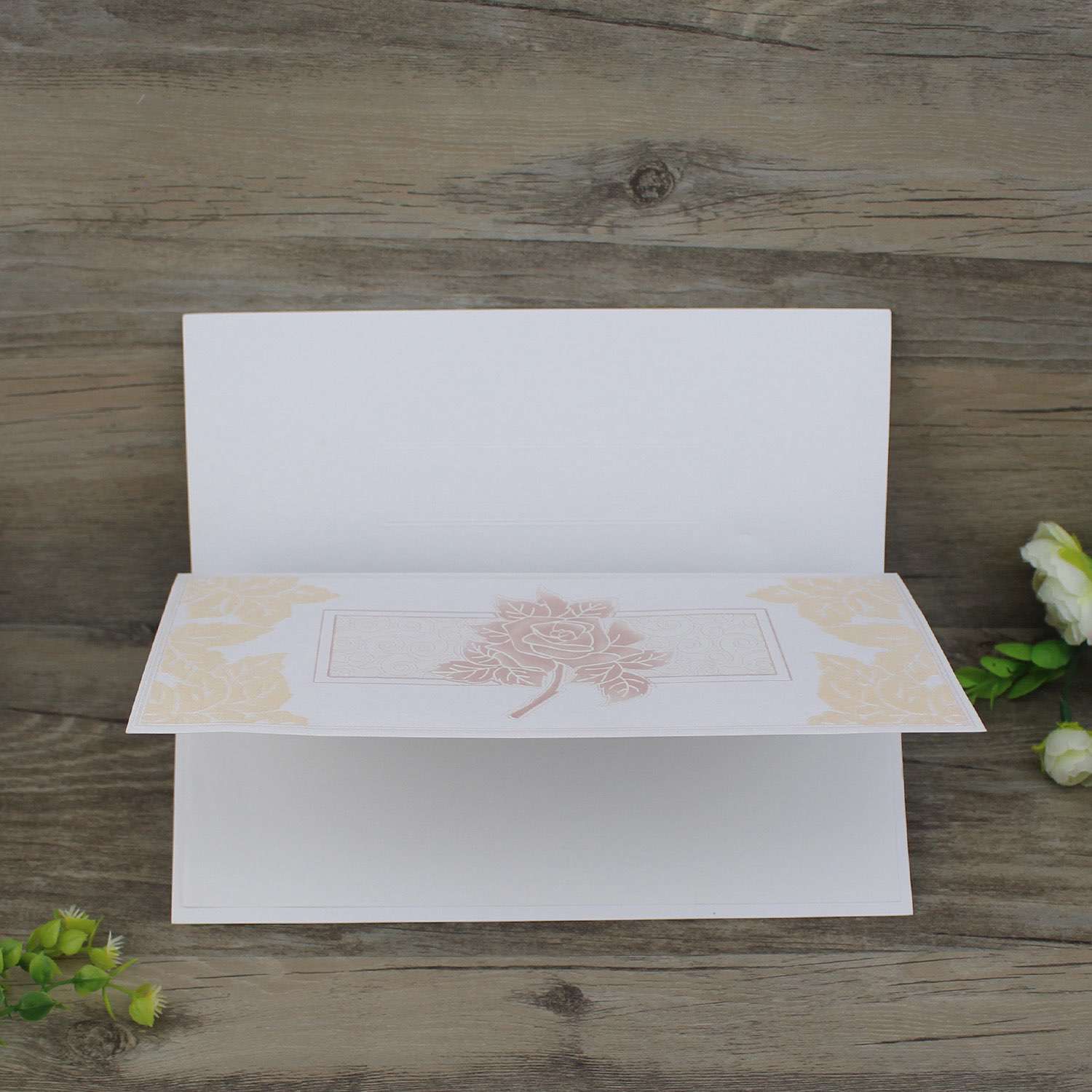 Modern Invitation Card Rectangle Beautiful Pocket Customized 